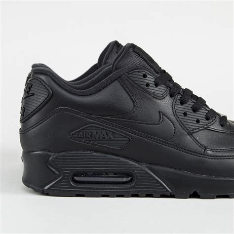 nike air max leer zwart|nike air max 90 black.